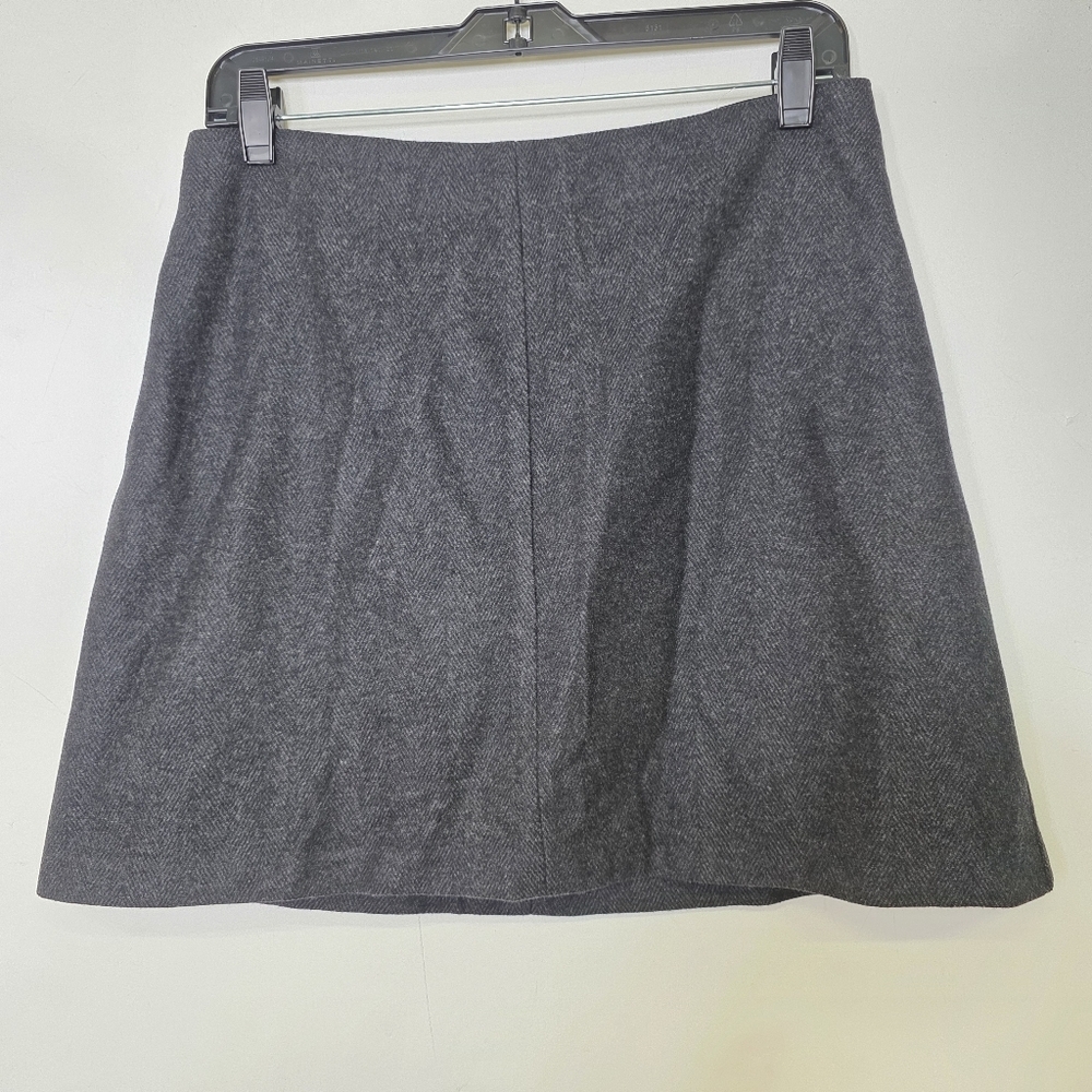 Wilfred Herringbone wool mini skirt